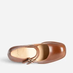 Babies à talon camel