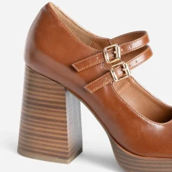 Babies à talon camel