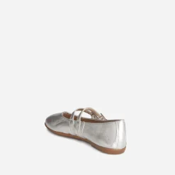 Babies BUGGY argentée cuir