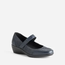 Babies compensée FRANCE ARNO marine cuir