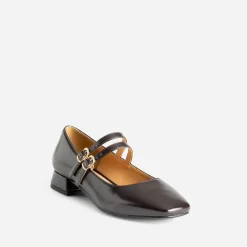 Babies marron foncé double bride