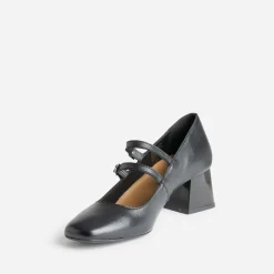 Babies noir cuir à fines brides