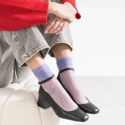 Babies noire en cuir