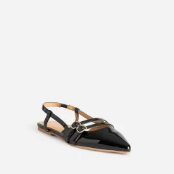 Babies slingback TEXTO noire vernie