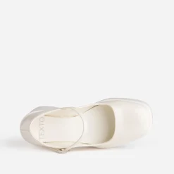 Babies TEXTO écrue vernie à plateforme