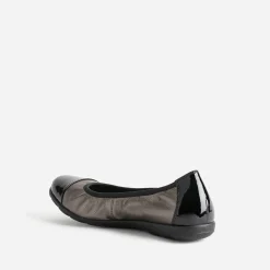 Ballerine CAPRICE bronze élastiquée à bout verni