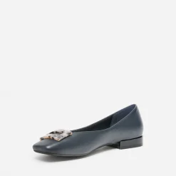 Ballerine marine décor écailles