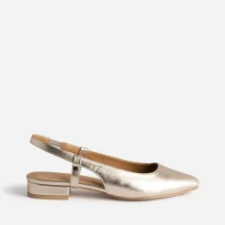 Ballerine slingback dorée