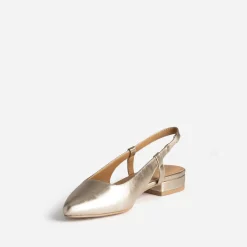 Ballerine slingback dorée