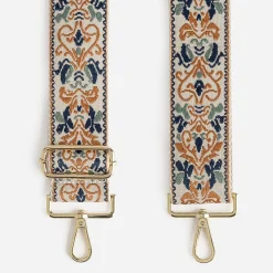 Bandoulière amovible TEXTO beige à motif indien