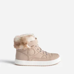 Basket BUGGY beige rosé fourrée