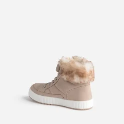 Basket BUGGY beige rosé fourrée