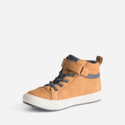 Basket BUGGY camel, écru et marine