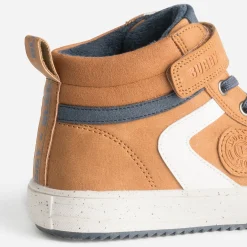 Basket BUGGY camel, écru et marine