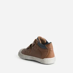 Basket BUGGY cognac à scratchs