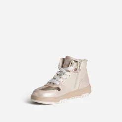 Basket CHIPIE beige et dorée bi-matière