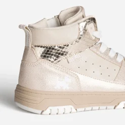 Basket CHIPIE beige et dorée bi-matière