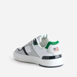 Basket SCHOTT blanche, grise et verte