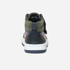 Baskets BUGGY kaki à double scratchs