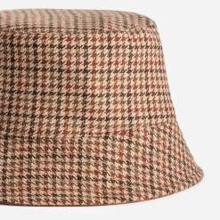 Bob réversible cognac et carreaux