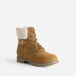 Boots à lacet BUGGY camel fourré