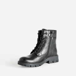 Boots à lacet BUGGY noir en cuir