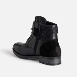 Boots à lacet REDSKINS noir en cuir