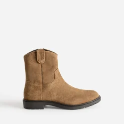 Boots BUGGY camel cuir velours