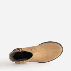 Boots BUGGY camel cuir velours