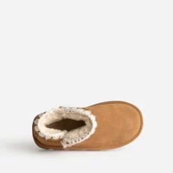 Boots BUGGY camel cuir velours fourré