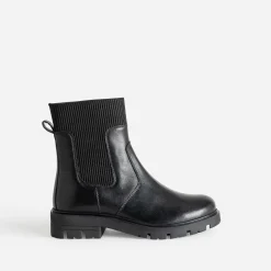 Boots BUGGY noir en cuir