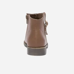 Boots camel avec boucle côté