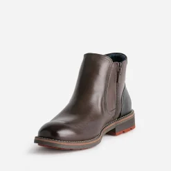 Boots FLUCHOS marron en cuir