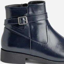 Boots marine éco-conçu avec bride cheville