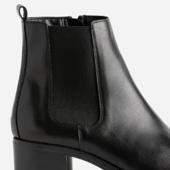 Boots noir en cuir