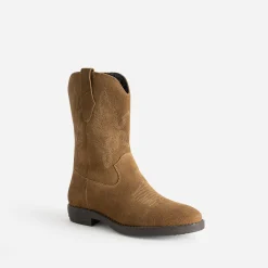 Boots western BUGGY camel cuir velours