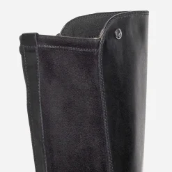 Botte CAPRICE noire cuir bimatière