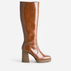 Botte cognac éco-conçue à plateforme