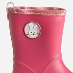 Botte de pluie BE ONLY rose patch lapin