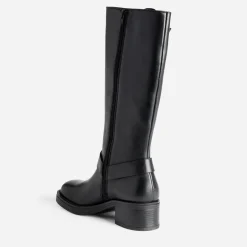 Botte motard TEXTO noire en cuir