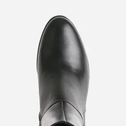 Botte noire éco-conçue en cuir