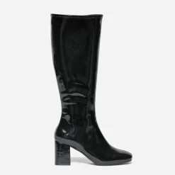 Botte noire vernie