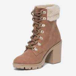 Bottine à talon TEXTO camel esprit montagne