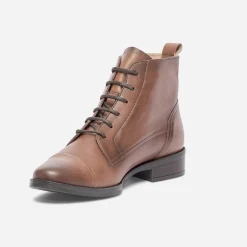 Bottine ERAM FLEX cognac en cuir éco-conçu