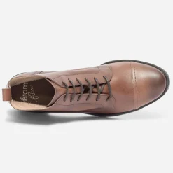 Bottine ERAM FLEX cognac en cuir éco-conçu