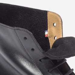 Bottine ERAM FLEX noire en cuir éco-conçu