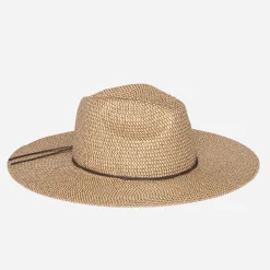 Capeline beige tressé