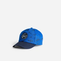 Casquette bleue et marine à motifs voitures