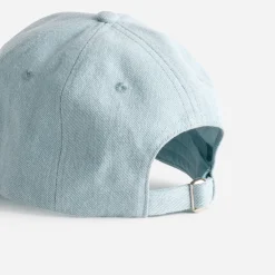 Casquette TEXTO baby blue en toile brodée
