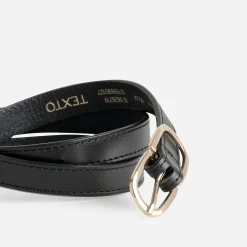Ceinture en cuir TEXTO noire
